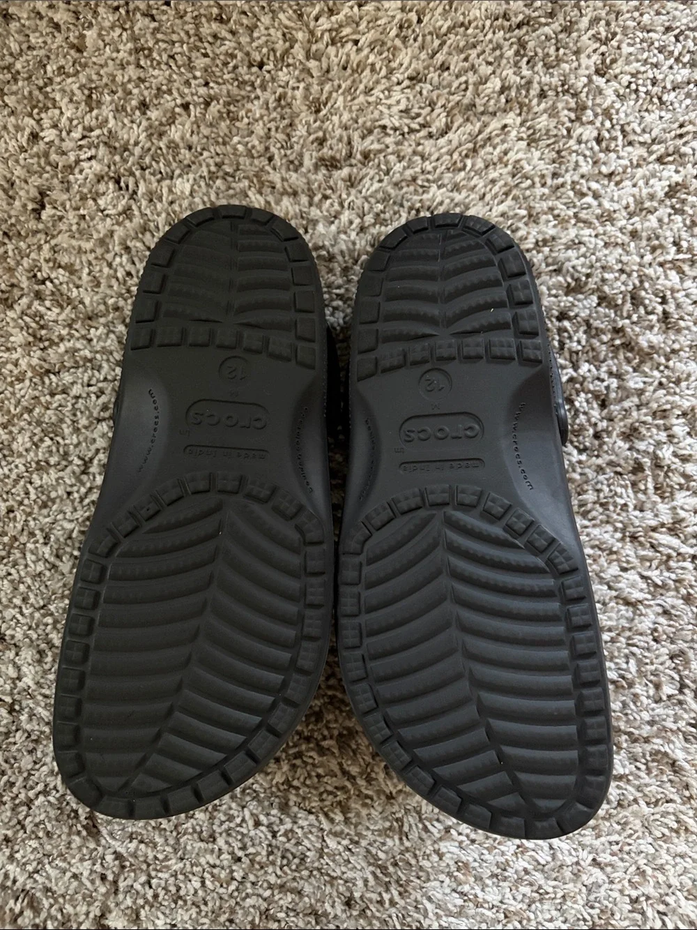 Classic Black crocs size 12 Clog Slip-Ons